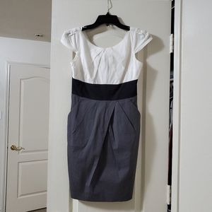 Trixie black white and grey dress